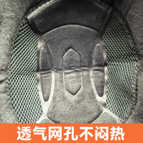 头盔内衬加绒保暖电动车头盔冬季防寒内胆套帽子可拆卸海绵垫护耳 - 图2