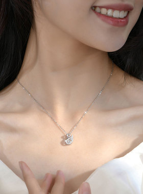 【官方正品】幸运天鹅纯银项链女