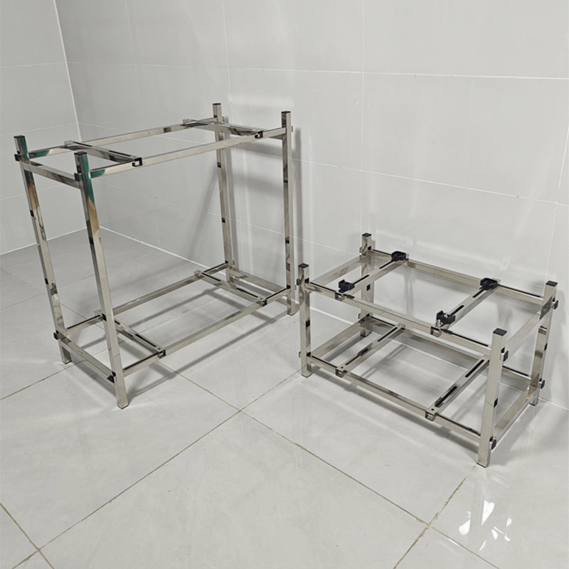 空调外机架子不锈钢加厚通用中央空调支架落地双层空调底座架叠