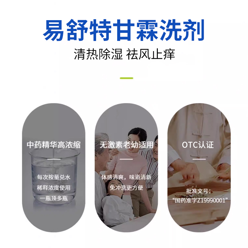 甘霖洗剂正品外阴瘙痒止痒抑菌消炎专用皮肤痒洗液阴道炎妇科用药 - 图3