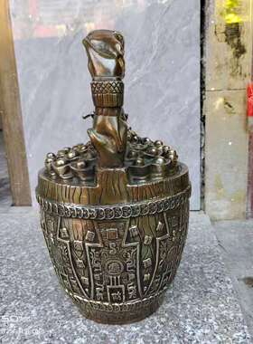 新品纯铜一统江山元宝金蟾摆件挑财童子一桶金O客厅玄关办公室门