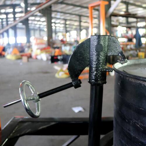 极速爆品手动液i压升高油桶倒料车 多功能翻转装卸堆高车 手动油 - 图0