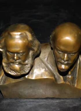 新品纯铜马克思i主义思想者铜像列宁恩格斯马克思斯大林铜像家居