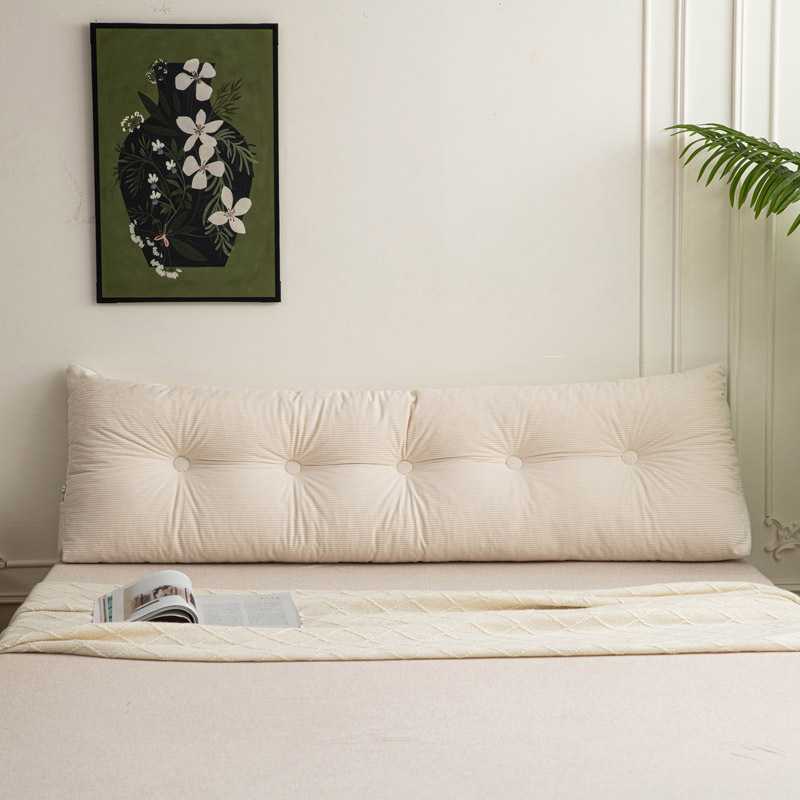 Triangular bedside cushion, large backrest, bed cushion, waist cushion, tatami, bay window, living room, soft bag, simple student