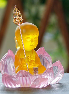 速发地藏菩萨莲花底座车内饰品薰控台车载香中摆禅件意家用供奉礼