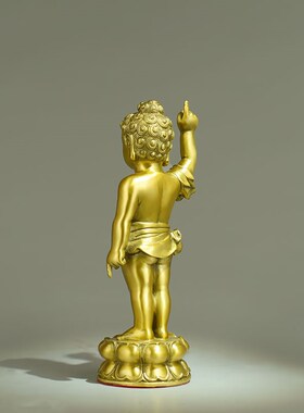 速发太子佛像摆件浴佛节佛像客厅家居供奉工品件铜艺摆释迦摩尼佛