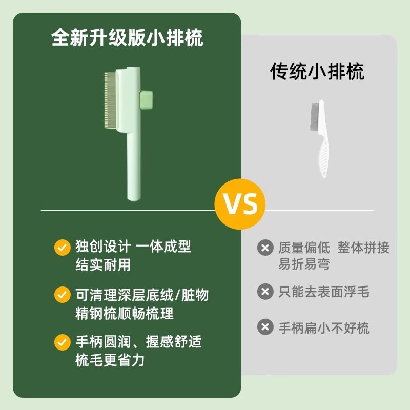 猫梳子排梳密齿针梳猫咪狗狗梳毛专用刷宠物开结梳清理去浮毛神器,淘宝优惠券,粉丝福利购,淘宝优惠卷
