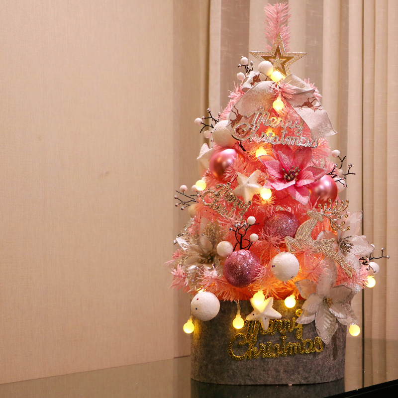 跨境60cm圣诞树家用套餐圣诞节装饰品欧式精美装扮迷你摆件礼物 - 图1