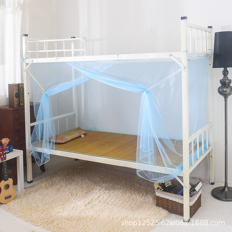 学生宿舍蚊帐1.0m床寝室1.2米家用无需支架