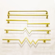 Xinjiang Clothing Store Show Rack Upper Wall Positive Hanging Brief Online Red Mens And Womens Clothing Shop Wall Wall-mounted Crossbar Hang