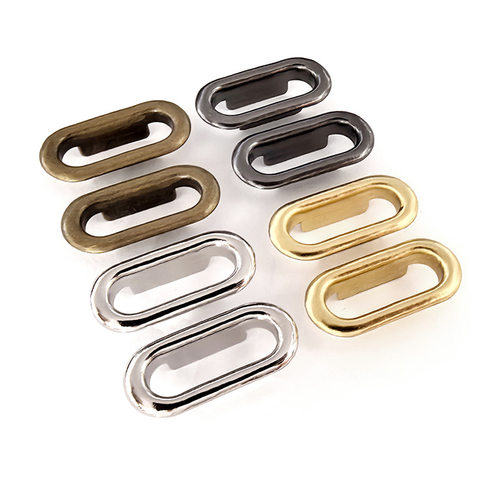 现货金属椭圆形气眼扣子衣服辅料长汽眼箱包腰带全铜鸡眼扣蛋形扣 - 图3