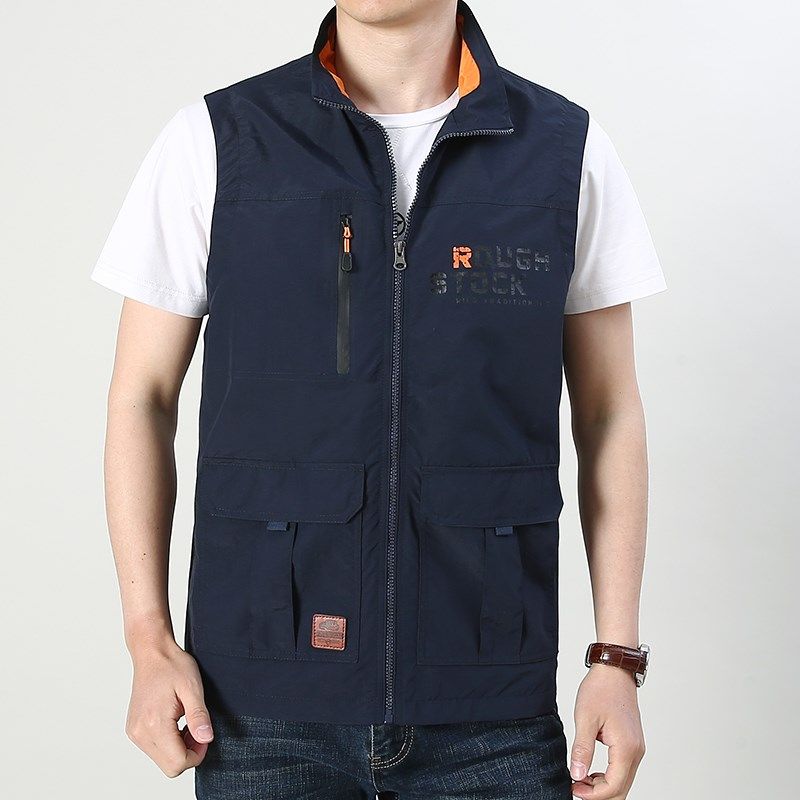 春季男士多袋马甲薄中老年休闲马夹外套男装钓鱼摄影速干背心坎肩,淘宝优惠券,粉丝福利购,淘宝优惠卷