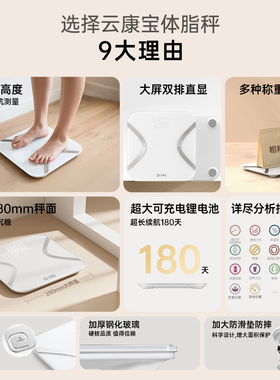 云康宝体脂秤智能称体重秤