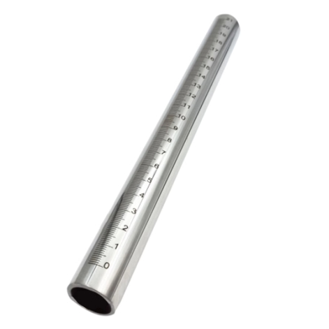 圆柱尺 刻度杆支柱 光轴 定制圆管 带刻度圆棒 不锈钢圆柱刻度尺 - 图2