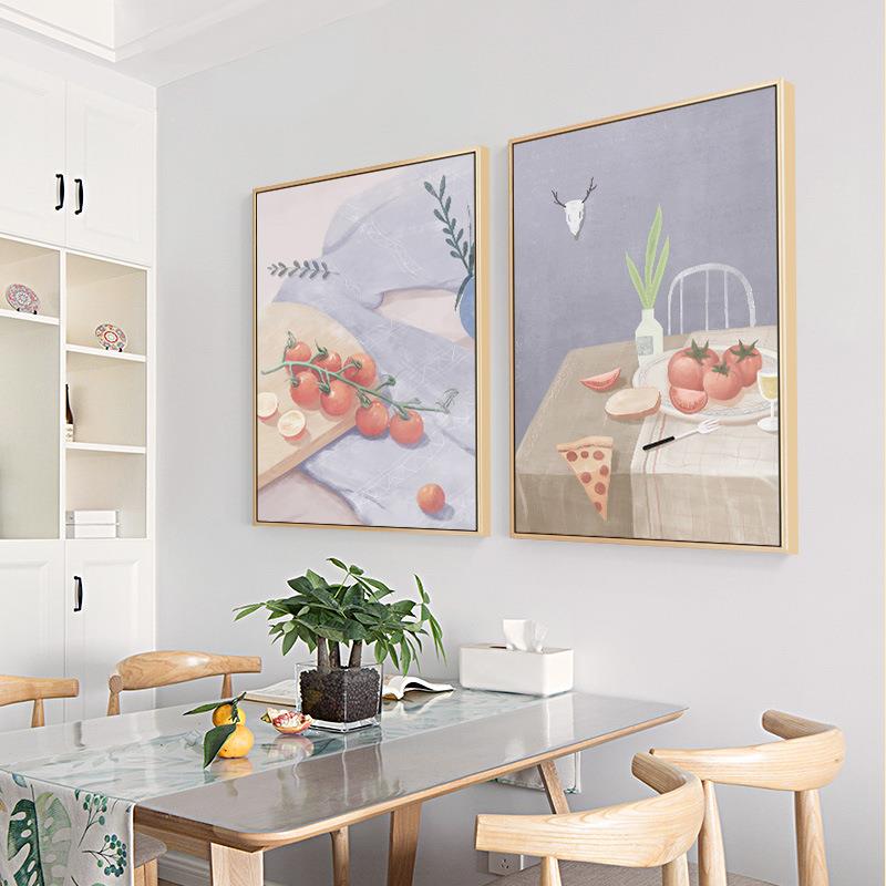 北欧餐厅装饰画现代简约壁画中式饭厅餐桌画客厅背景挂画卧室墙画 - 图0