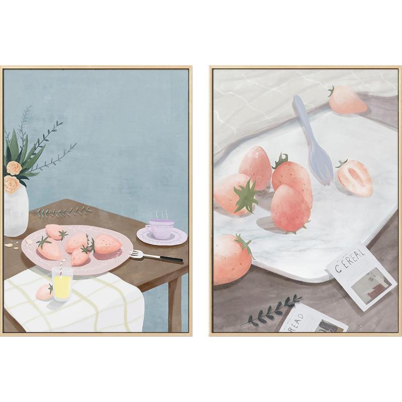 北欧餐厅装饰画现代简约壁画中式饭厅餐桌画客厅背景挂画卧室墙画 - 图3