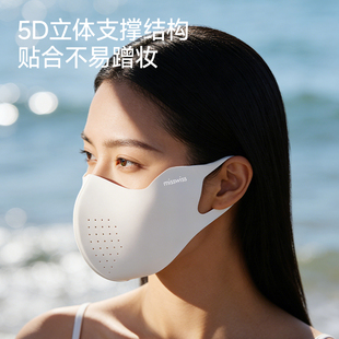 MissWiss防晒口罩女新款防风透气防晒面罩