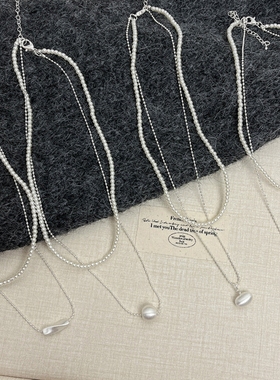 复古设计感双层叠戴小众气质项链