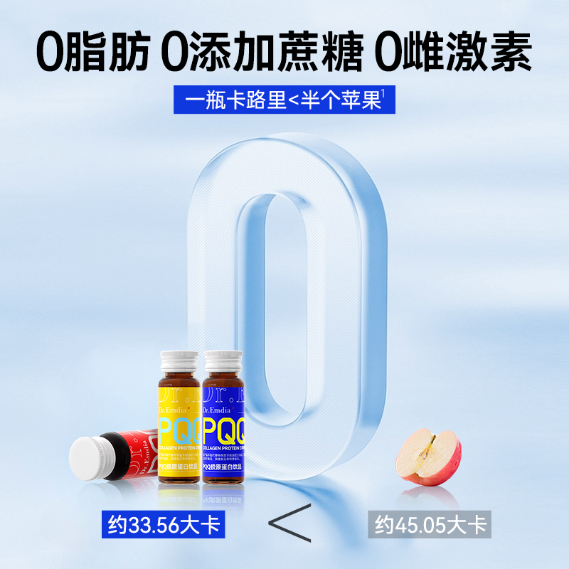 Dr.Emdia+PQQ胶原蛋白]果味饮品30ml*7瓶/盒食品药监局315认证A - 图1