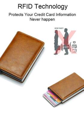 Carbon Fiber Rfid Card Holder Men Wallets Money Bag Male Vin