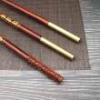 厂家紫檀木如意金箍棒雕刻描金黄铜文玩武术棍摆件儿童玩具棍