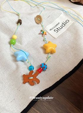 贝壳女高级感链小众星星甜美小