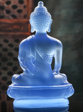 极速琉璃药师佛像蓝色如来佛祖像密宗释J伽牟尼佛阿弥陀佛观音菩