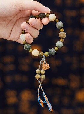 新品新品推荐财神莲花菩提根手串女款盘玩白玉R菩提子佛珠平安有