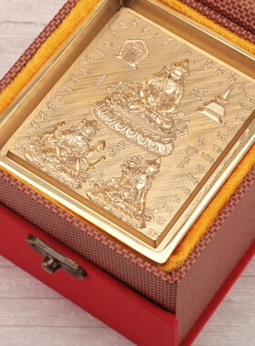 极速纯铜长寿三尊随身擦擦u模佛像泥复制工具图案清晰家用客厅把