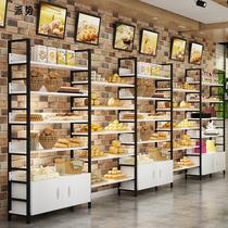 Bakery Bread display cabinet Island Cabinet Egg Pastry Bakery Cake display shelf Multi-layer side cabinet bread shelf