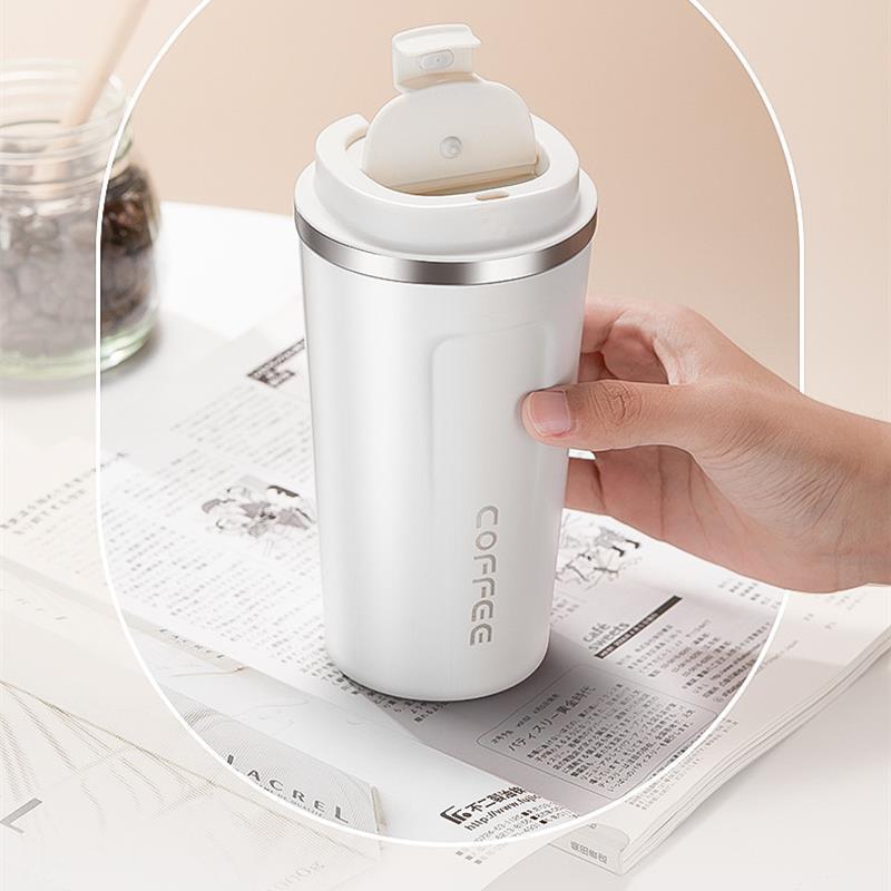 vacuum water coffee cup mug bottle stainless steel portable - 图0