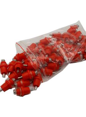 10Pcs Poultry Chicken Nipple Drinker Drinking Fountain Red S