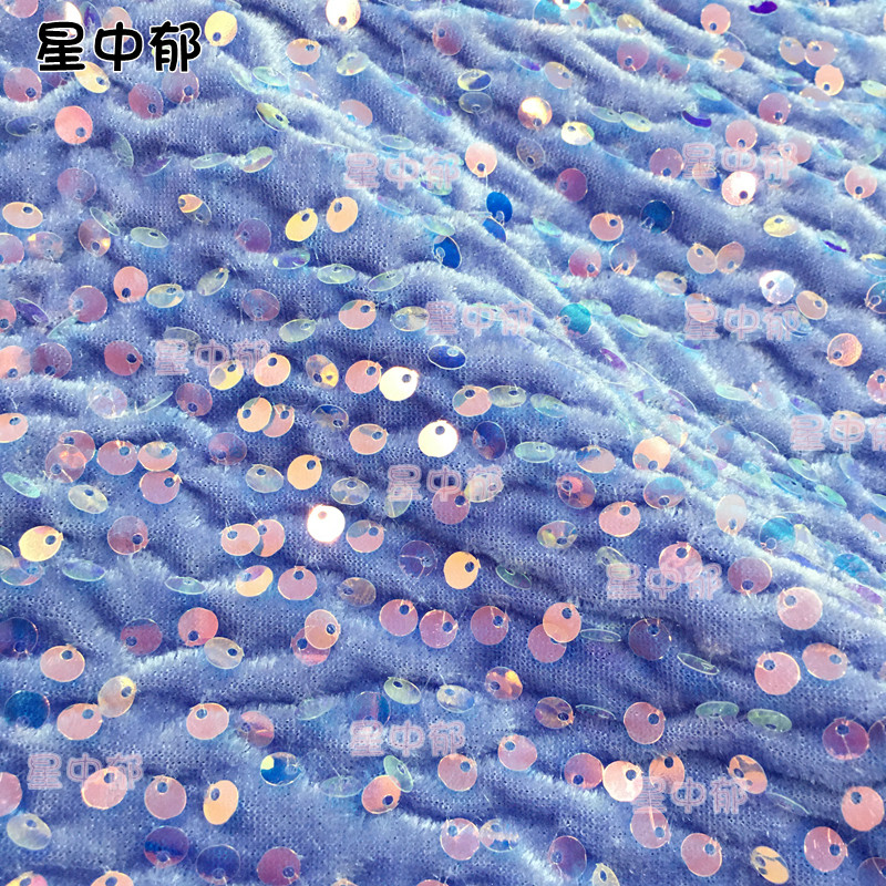 5mm绒布亮片布料舞台礼服面料弹力不倒绒布料面料,淘宝优惠券,粉丝福利购,淘宝优惠卷