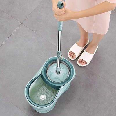 拖地拖把桶旋转拖把整套甩干墩布家用拖布免手洗干湿两用