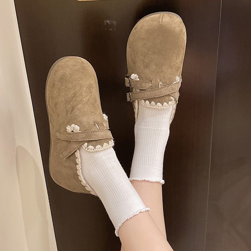 厚底增高全包勃肯鞋女外穿2025新款秋冬季加绒保暖休闲舒适豆豆鞋,淘宝优惠券,粉丝福利购,淘宝优惠卷