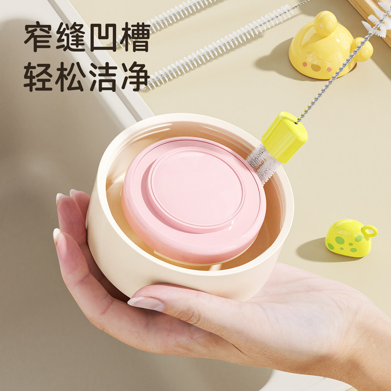多功能奶瓶吸管刷二合一盖子清洁刷加长杯刷保温杯水杯缝隙奶嘴刷,淘宝优惠券,粉丝福利购,淘宝优惠卷