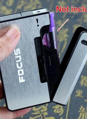 Portable Automatic Cigarette Case Boxes Not Lighter Men Gift