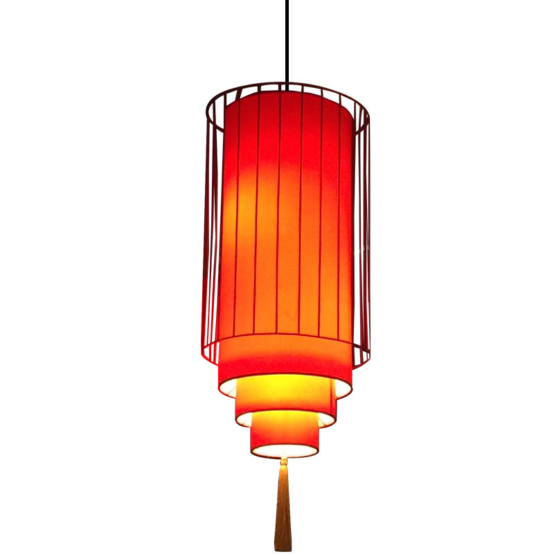 中式火锅店装饰吊灯仿古餐厅饭店过道布艺长灯笼新中式中国风灯具,淘宝优惠券,粉丝福利购,淘宝优惠卷