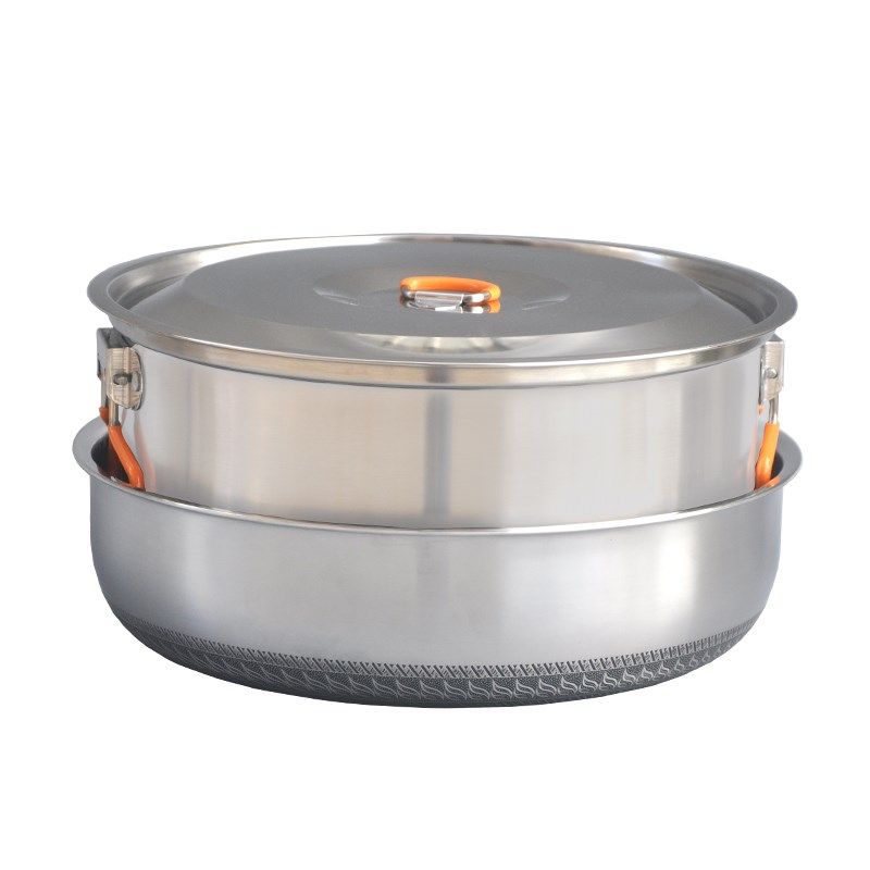 户外锅具套装304不锈钢套锅野营D便携可折叠炒锅露营餐具野外炊具,淘宝优惠券,粉丝福利购,淘宝优惠卷