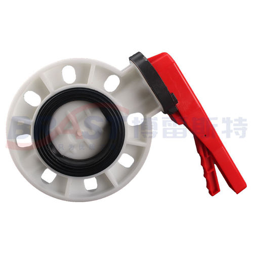 X手柄FRPP蝶阀 D71X-10S FRPP阀体FRPP阀板 EPDM耐高温耐酸碱蝶阀 - 图1