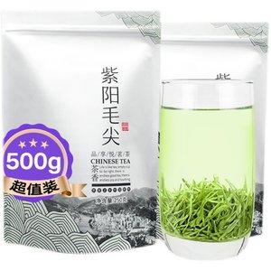 紫阳茶毛尖富硒产区茶叶陕南绿茶特级陕西安康特产茶2023新茶500g