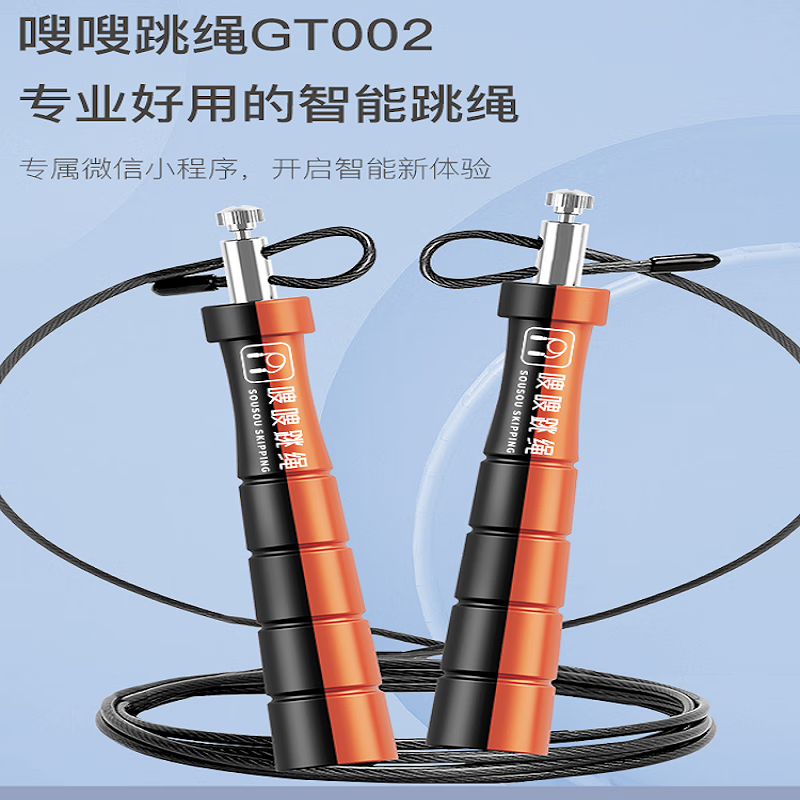 定制名字嗖嗖跳绳中小学体测中小学生比赛训练用竞速跳绳智能跳绳 - 图0