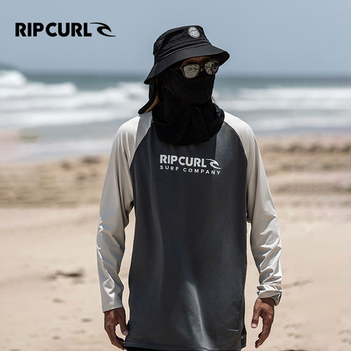 澳洲RIPCURL男士泳衣长袖男款水母服上衣速干防晒冲浪服潜水服 - 图3