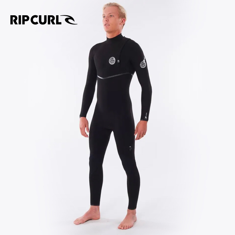 澳洲RIPCURL E雷湿衣男2mm无拉链速干冲浪服潜水服长袖连体泳衣 - 图0