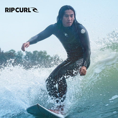 澳洲RIPCURL灵巧系列防寒湿衣男3/2mm背部拉链保暖速干专业冲浪服 - 图1
