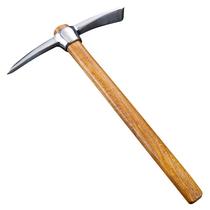 Small Stainless Pick Steel Pick Outdoor Ocean Pick Cross Pick Pure Mountain Steel Digging Shoots Hoe Multifunction Agricultural Den Ice Pick Thickened