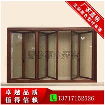 Guangdong Dongguan Folding Percentiles full-open window casement window Sliding Window Broken Bridge Soundproofing insulation bench aluminum alloy window