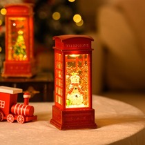 Santa Tree Desktop Atmosphere Pendulum Courtesy Christmas Decorations Float Snowy Small Night Light Pendulum Gift 3088