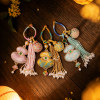 Song Jin Cui Beads Gourd Rice Beads Tassel Ring Buckle Bag