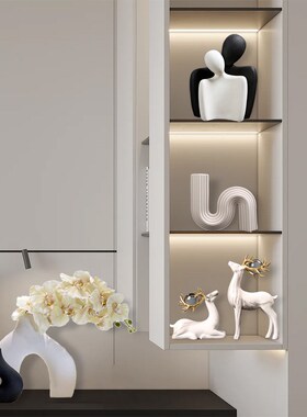 新中式办公室高端摆件高档轻奢家居书柜客厅书房酒柜装饰品工艺品